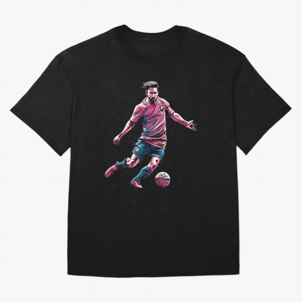 Lionel Messi watercolor drawing Classic T-Shirt Follow the Road to Global Football Passion for FIFA World Cup 2026, Filled with Neymar, Brazil, Match Day Excitement, Supporter Culture, Golden Goals and Global Football Passion; Ideal for Fans Who