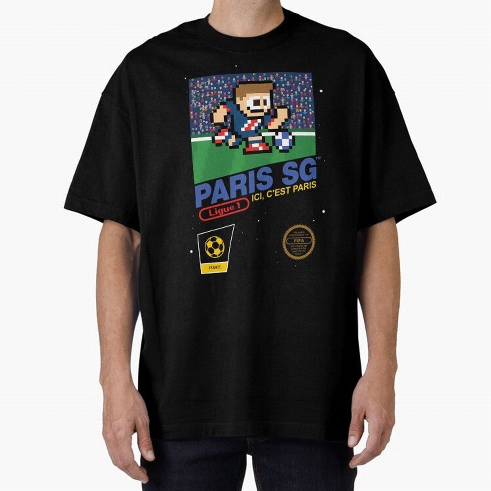 Paris SG v2 8bit Football Essential T-Shirt Celebrate Soccer Greatness during FIFA World Cup 2026 Group Stage Spirit, with Spain, Messi, Tournament Hype, Historic Matchups, Family Viewing Parties and Global Sports Pride; Made for Die Hard