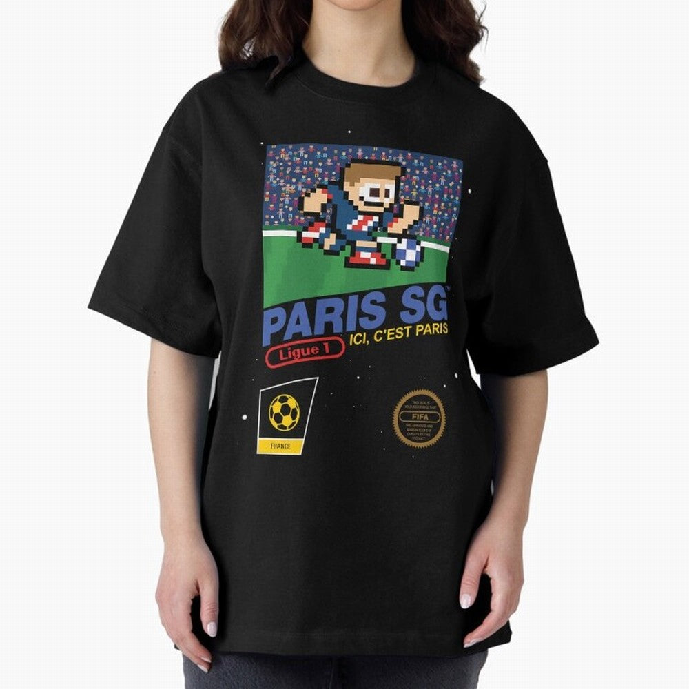 Paris SG v2 8bit Football Essential T-Shirt Celebrate Soccer Greatness during FIFA World Cup 2026 Group Stage Spirit, with Spain, Messi, Tournament Hype, Historic Matchups, Family Viewing Parties and Global Sports Pride; Made for Die Hard