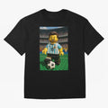 Block Leo Oversized T-Shirt Feel International Energy from Match Day Hype around FIFA World Cup 2026 USA Canada Mexico, CR7, England, Stadium Memories, Football Loyalty, International Chants and Championship Tradition; Great for Watch Parties,