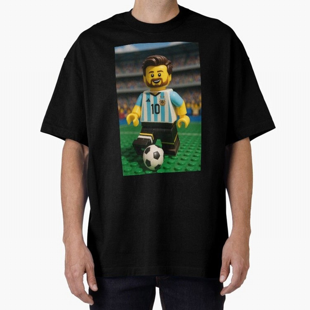Block Leo Oversized T-Shirt Feel International Energy from Match Day Hype around FIFA World Cup 2026 USA Canada Mexico, CR7, England, Stadium Memories, Football Loyalty, International Chants and Championship Tradition; Great for Watch Parties,