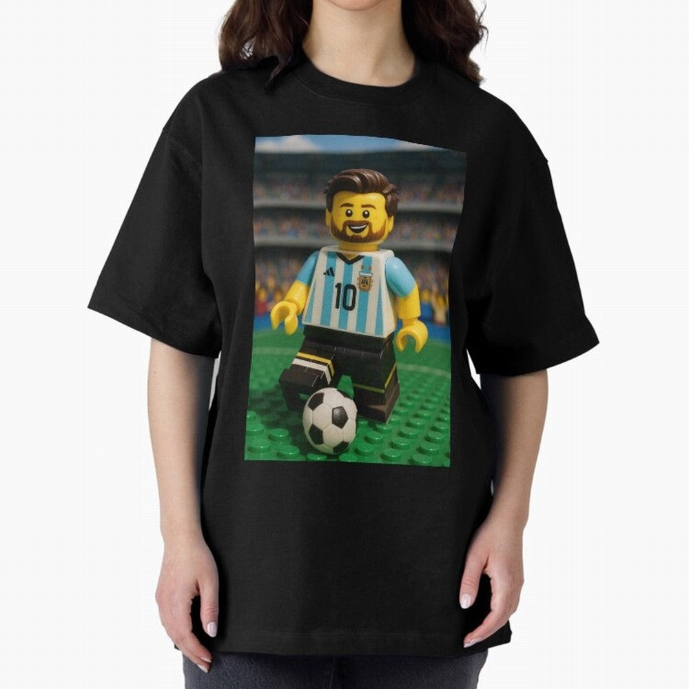 Block Leo Oversized T-Shirt Feel International Energy from Match Day Hype around FIFA World Cup 2026 USA Canada Mexico, CR7, England, Stadium Memories, Football Loyalty, International Chants and Championship Tradition; Great for Watch Parties,