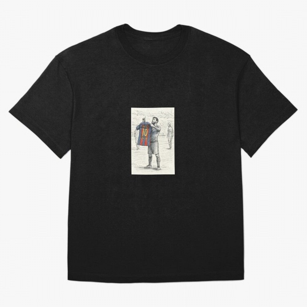 Lionel Messi Iconic Celebration Urban Sketch Classic T-Shirt Follow Global Football Passion for FIFA World Cup 2026 Group Stage, Made for Messi and Cristiano Ronaldo, England and Germany, Worldwide Fan Energy, Dramatic Goals, Stadium Lights and
