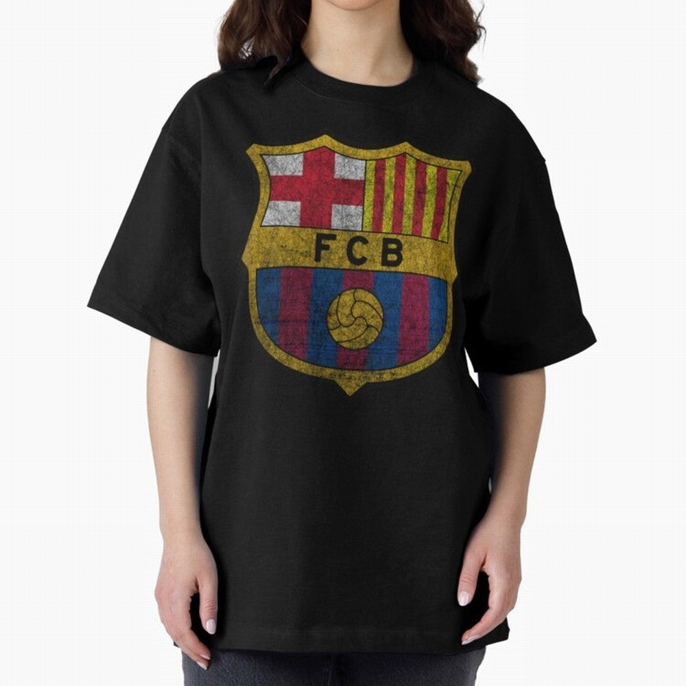 fc barcelona Oversized T-Shirt Experience the Global Stage of FIFA World Cup 2026 for Fans of Mbappe and Neymar and Portugal, Spain and Germany, Bringing Global Supporter Spirit, Legendary Goals, National Colors and Tournament Celebration; Perfect