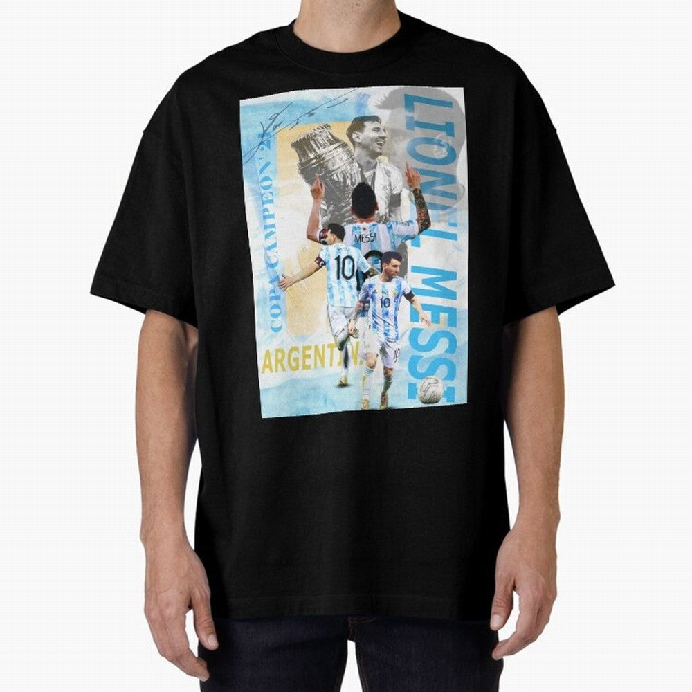 Lionel Messi Argentina Champion Poster Classic T-Shirt Celebrate Global Passion for Match Day Hype around FIFA World Cup 2026 Group Stage, CR7 and Messi, Spain and Netherlands, Fan Favorite Moments, National Team Passion, Big Match Drama and Soccer