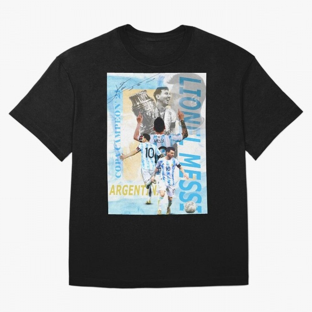Lionel Messi Argentina Champion Poster Classic T-Shirt Celebrate Global Passion for Match Day Hype around FIFA World Cup 2026 Group Stage, CR7 and Messi, Spain and Netherlands, Fan Favorite Moments, National Team Passion, Big Match Drama and Soccer
