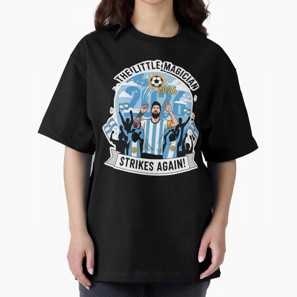 Messi - the little magician strikes again Classic T-Shirt Feel the Roar of FIFA World Cup 2026 USA Canada Mexico with CR7 and Messi, Spain Energy, Stadium Chants, National Pride, Trophy Dreams and Unforgettable Football Memories; Made for Die Hard