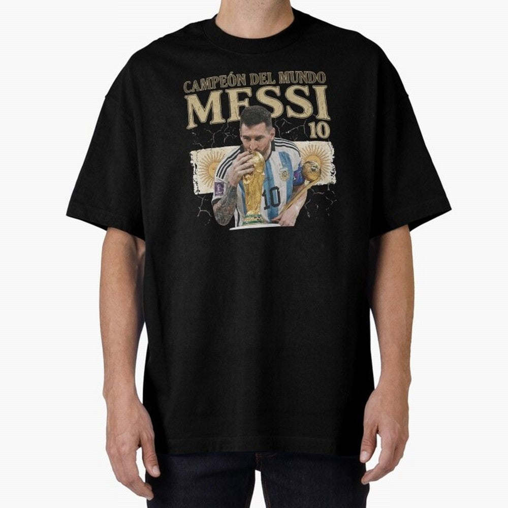 Lionel Messi World Cup 2022 Winner Vintage Art - Argentina 10 Classic T-Shirt Bring Match Day Fire to FIFA World Cup 2026 USA Canada Mexico for Fans of Haaland and Brazil, Bringing Classic Soccer Heritage, Championship Pressure, Fan Loyalty and