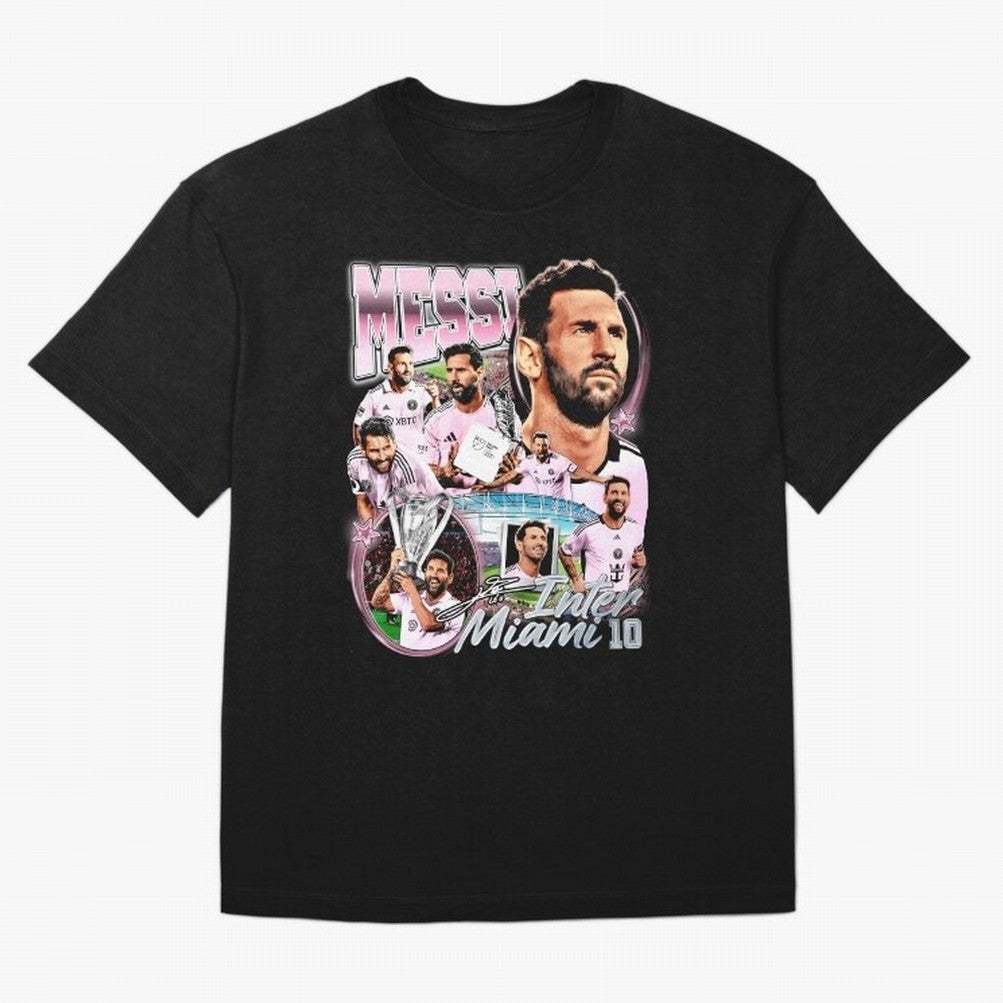 Lionel Messi Inter Miami Retro Vintage bootleg rap tee Classic T-Shirt Represent the Passion of FIFA World Cup 2026 Group Stage for Fans of Mbappe and France and Portugal, Bringing Goal Celebration Energy, Supporter Heritage, Football Icons and