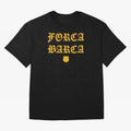 Forca Barca Oversized T-Shirt Elevate FIFA World Cup 2026 USA Canada Mexico Highlighting Messi, CR7 and Mbappe, Brazil, Portugal and Argentina Energy, Retro Football Energy, Iconic Rivalries, Trophy Chase Drama and Stadium Atmosphere; Made for Die