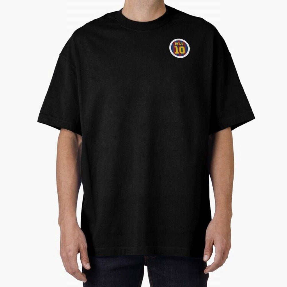 The goat, Lionel Messi Barcelona 10 Oversized T-Shirt Embrace FIFA World Cup 2026 Spirit, Inspired by France, Messi, CR7 and Mbappe, Global Supporter Spirit, Legendary Goals, National Colors and Tournament Celebration; Made for Collectors Who Enjoy