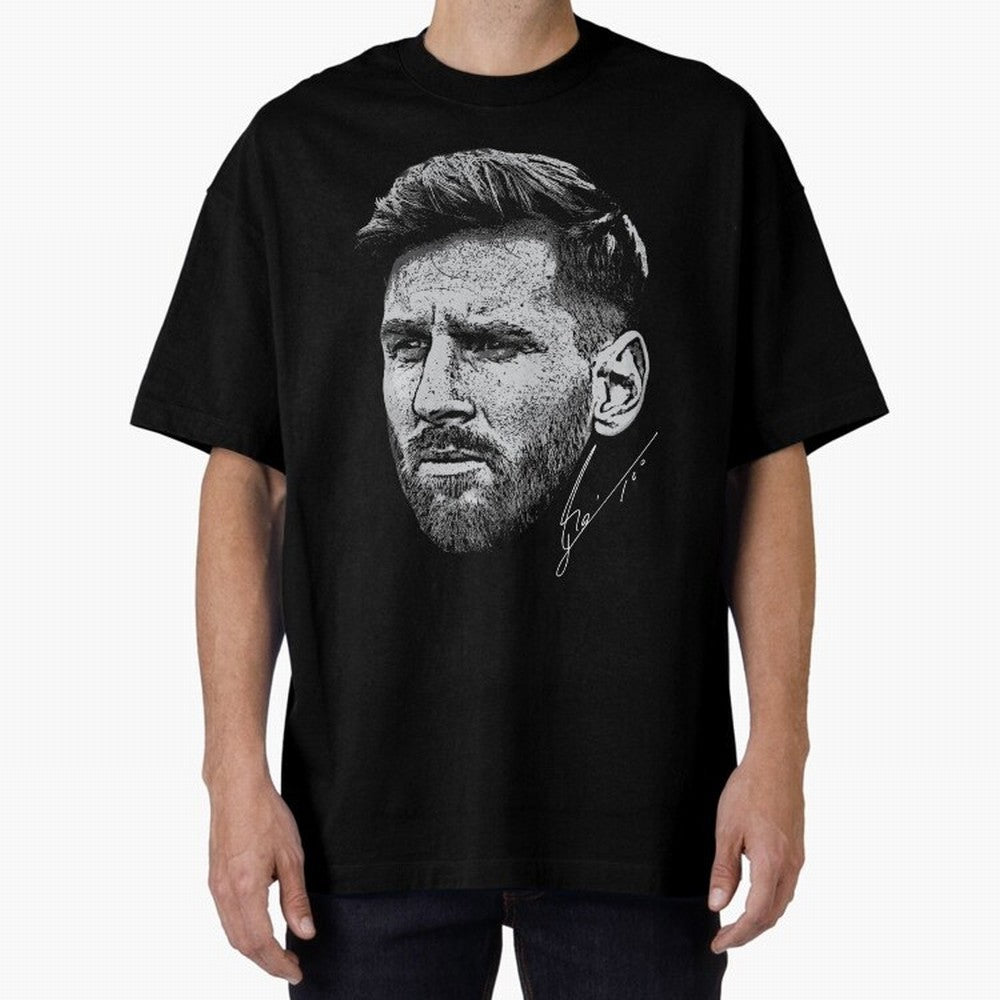Lionel Messi Signed Boxy T-Shirt Discover Global Football Passion for FIFA World Cup 2026, Inspired by Mbappe, Portugal, Classic Soccer Heritage, Championship Pressure, Fan Loyalty and International Pride; Made for Collectors Who Enjoy Iconic