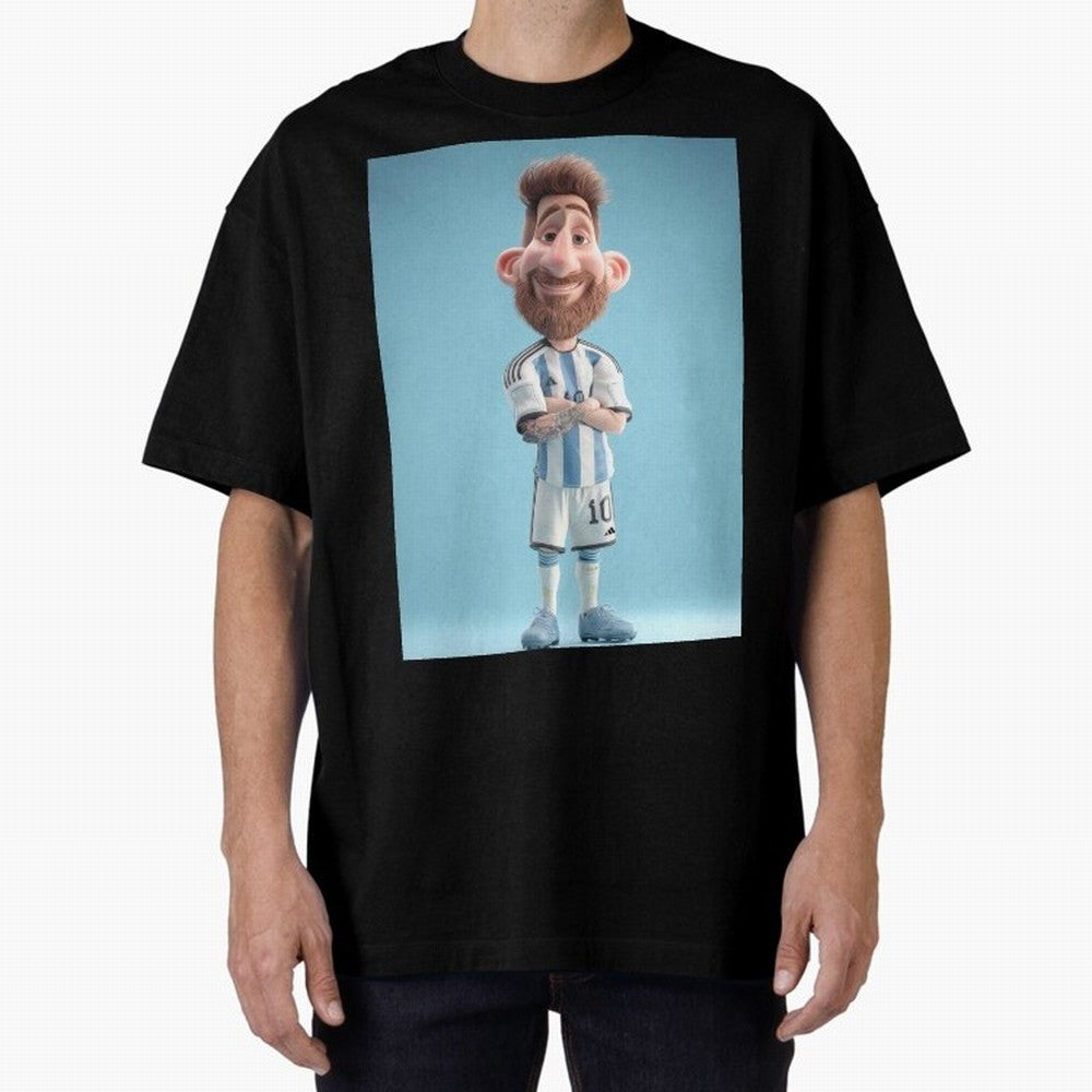 Lionel Messi Soccer Caricature Cartoon Football Legend Classic T-Shirt Honor the Football Icons of FIFA World Cup 2026 Group Stage Spirit, Filled with England and Germany, Haaland and Mbappe, Fan Favorite Moments, National Team Passion, Big Match