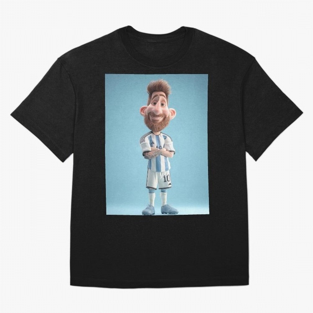 Lionel Messi Soccer Caricature Cartoon Football Legend Classic T-Shirt Honor the Football Icons of FIFA World Cup 2026 Group Stage Spirit, Filled with England and Germany, Haaland and Mbappe, Fan Favorite Moments, National Team Passion, Big Match
