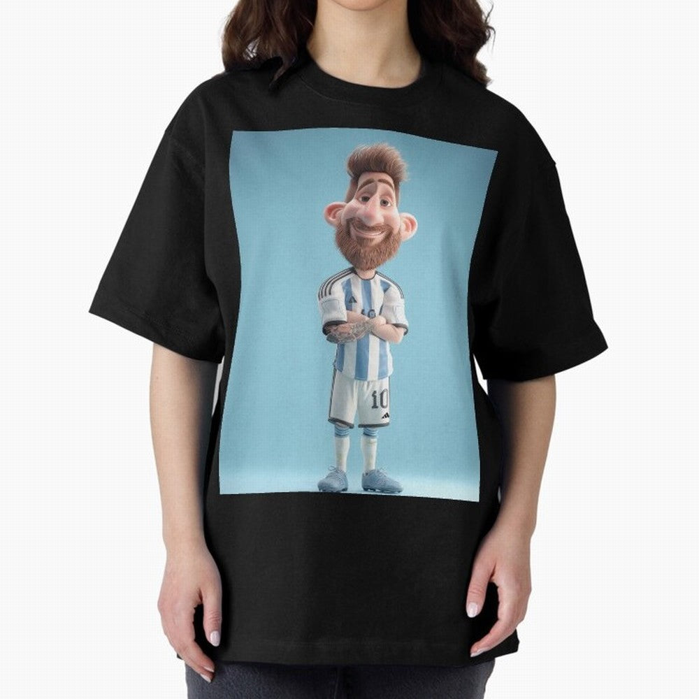 Lionel Messi Soccer Caricature Cartoon Football Legend Classic T-Shirt Honor the Football Icons of FIFA World Cup 2026 Group Stage Spirit, Filled with England and Germany, Haaland and Mbappe, Fan Favorite Moments, National Team Passion, Big Match