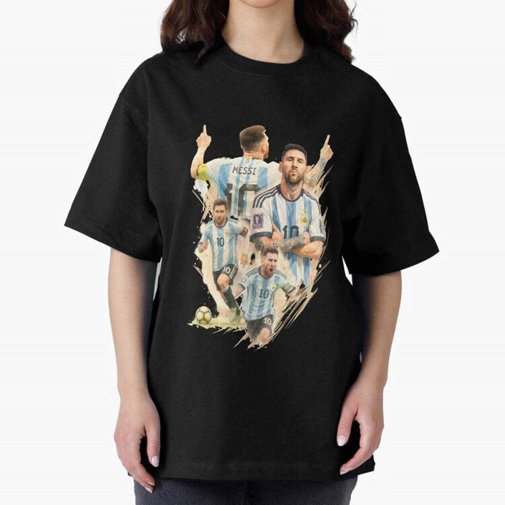 Lionel Messi watercolor illustration art Classic T-Shirt Join the Countdown to Match Day Hype around FIFA World Cup 2026, Cristiano Ronaldo, Haaland and CR7, Portugal, Football Passion, Legendary Performances, Festival Vibes and Supporter