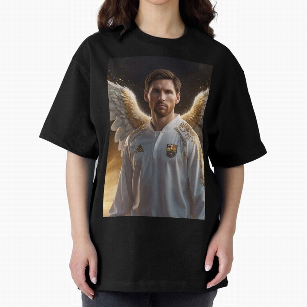 Lionel Messi An Ange Oversized T-Shirt Back Your Heroes with FIFA World Cup 2026 Group Stage for Fans of Messi, Neymar and Mbappe and Netherlands, Bringing Soccer Culture, Superstar Moments, National Team Dreams and Competitive Fire; Perfect for