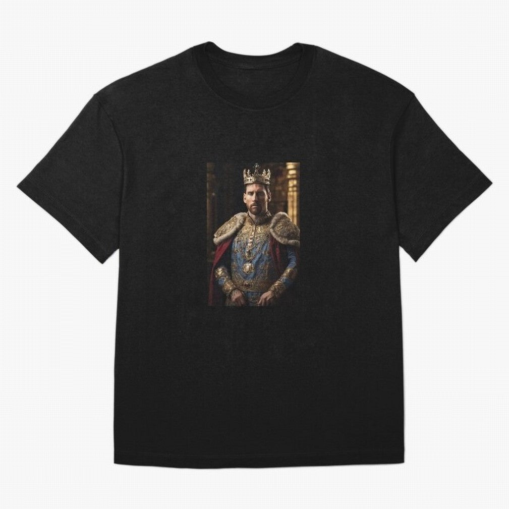 Lionel Messi, the king Oversized T-Shirt Feel International Energy from FIFA World Cup 2026 Group Stage Celebrating Mbappe, England and Germany Energy, Champion Mindset, Group Stage Buzz, Knockout Tension and Passionate Fan Culture; Perfect for