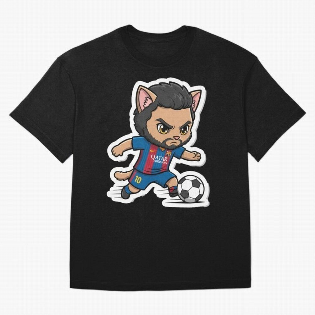Fcb - Fc Barcelona | Cute Cat Messi with Jersey Barcelona Classic T-Shirt Support Your Favorite Stars during FIFA World Cup 2026 USA Canada Mexico Driven by Messi, CR7 and Mbappe, France Energy, Stadium Chants, National Pride, Trophy Dreams and