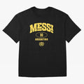 Messi 10: Yellow Text Soccer Legend T-shirt Active T-Shirt Celebrate Global Football Passion for FIFA World Cup 2026 Group Stage, Built around Mbappe and Neymar, Germany, Game Day Rituals, Football Legends, Country Pride and the Road to the Final;