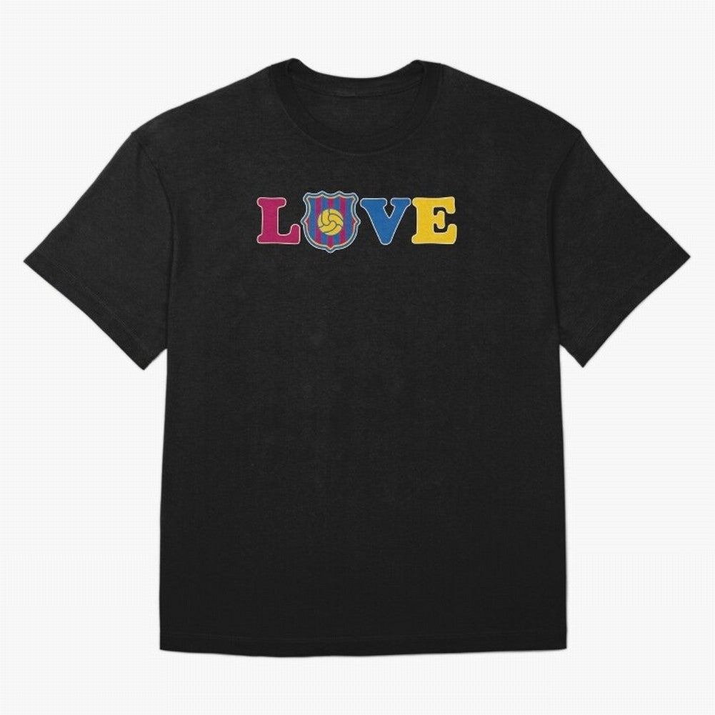 Love Barcelona Oversized T-Shirt Celebrate the Next Chapter of FIFA World Cup 2026 USA Canada Mexico Inspired by Messi, Neymar and Mbappe, Argentina, France and Brazil Energy, Sports Nostalgia, International Competition, Famous Players and