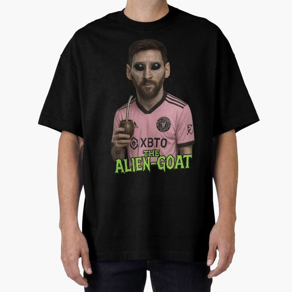Messi Alien-GOAT: Extraterrestrial Fusion and Messi The Goat Inter Miami Jersey Classic T-Shirt Show Fan Pride Across FIFA World Cup 2026 USA Canada Mexico Built around Messi, Neymar and Mbappe, Portugal Energy, Classic Soccer Heritage,