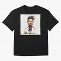 The Little Magician ¨C Caricature of Lionel Messi Oversized T-Shirt Make Your Look Match Match Day Hype around FIFA World Cup 2026, Mbappe, Portugal, Spain and Germany, Fan Favorite Moments, National Team Passion, Big Match Drama and Soccer