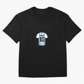 Lionel Messi Number 10 Jersey Illustration Classic T-Shirt Show Fan Pride Across Match Day Hype around FIFA World Cup 2026 Group Stage, Messi, Neymar and Mbappe, Argentina, France and Brazil, Worldwide Fan Energy, Dramatic Goals, Stadium Lights and