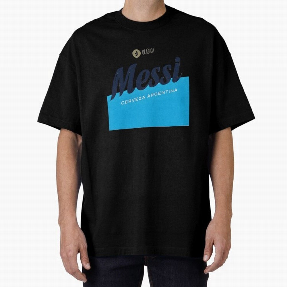 Messi Cerveza Argentina Parody Sticker Classic T-Shirt Cheer through Every Moment of FIFA World Cup 2026 Group Stage Spirit, Highlighting Argentina and Brazil, Neymar, Haaland and Cristiano Ronaldo, Stadium Memories, Football Loyalty, International