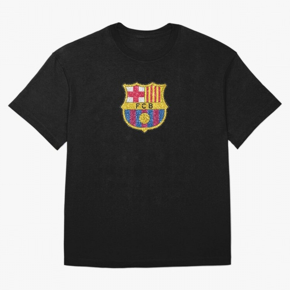 barca glitter logo Oversized T-Shirt Bring Legendary Rivalry Energy to the FIFA World Cup 2026 Journey through Neymar Highlights, France Pride, Tournament Hype, Historic Matchups, Family Viewing Parties and Global Sports Pride; Great for Supporters