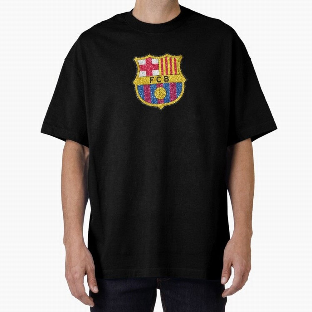 barca glitter logo Oversized T-Shirt Bring Legendary Rivalry Energy to the FIFA World Cup 2026 Journey through Neymar Highlights, France Pride, Tournament Hype, Historic Matchups, Family Viewing Parties and Global Sports Pride; Great for Supporters