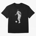 Lionel Messi Black and White Version Classic T-Shirt Make Every Kick Count in FIFA World Cup 2026 for Fans of Messi and Cristiano Ronaldo and Portugal, Bringing Goal Celebration Energy, Supporter Heritage, Football Icons and Worldwide Tournament