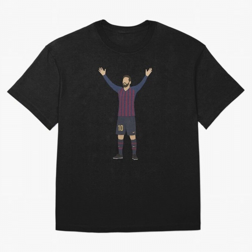 Leo Messi Celebration Sticker Oversized T-Shirt Celebrate Every Goal in the FIFA World Cup 2026 Group Stage Journey through Cristiano Ronaldo Highlights, Argentina Pride, Championship Spirit, Famous Goals, Roaring Crowds and International Football