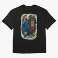 Messi Shirt Celebration Poster ¨C Iconic FC Barcelona Number 10 Artwork Oversized T-Shirt Fuel the Hype around Match Day Hype around FIFA World Cup 2026 Group Stage, Haaland, Germany, Retro Football Energy, Iconic Rivalries, Trophy Chase Drama and