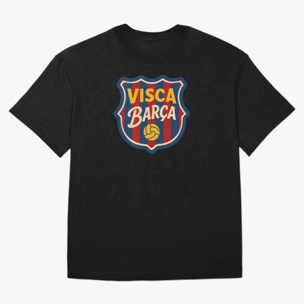 FC Barcelona Visca Barca Badge Classic T-Shirt Remember Iconic Moments from FIFA World Cup 2026 USA Canada Mexico for Fans of Haaland and Mbappe and Argentina, France and Brazil, Bringing Tournament Hype, Historic Matchups, Family Viewing Parties