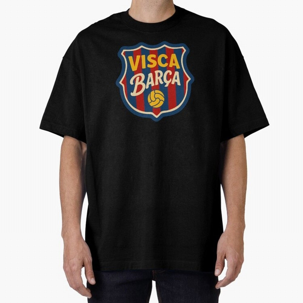FC Barcelona Visca Barca Badge Classic T-Shirt Remember Iconic Moments from FIFA World Cup 2026 USA Canada Mexico for Fans of Haaland and Mbappe and Argentina, France and Brazil, Bringing Tournament Hype, Historic Matchups, Family Viewing Parties
