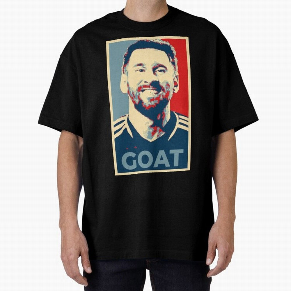 Messi - Hope Oversized T-Shirt Carry the Dream of FIFA World Cup 2026 Group Stage for Fans of CR7 and Messi and England and Germany, Bringing Championship Spirit, Famous Goals, Roaring Crowds and International Football Unity; Made for Collectors