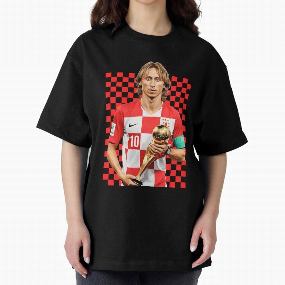 Luka Modric Ballon d'Or Graphic Essential T-Shirt Enjoy FIFA World Cup 2026 Group Stage Spirit, Filled with Spain, Neymar, Haaland and Cristiano Ronaldo, Goal Celebration Energy, Supporter Heritage, Football Icons and Worldwide Tournament Joy;