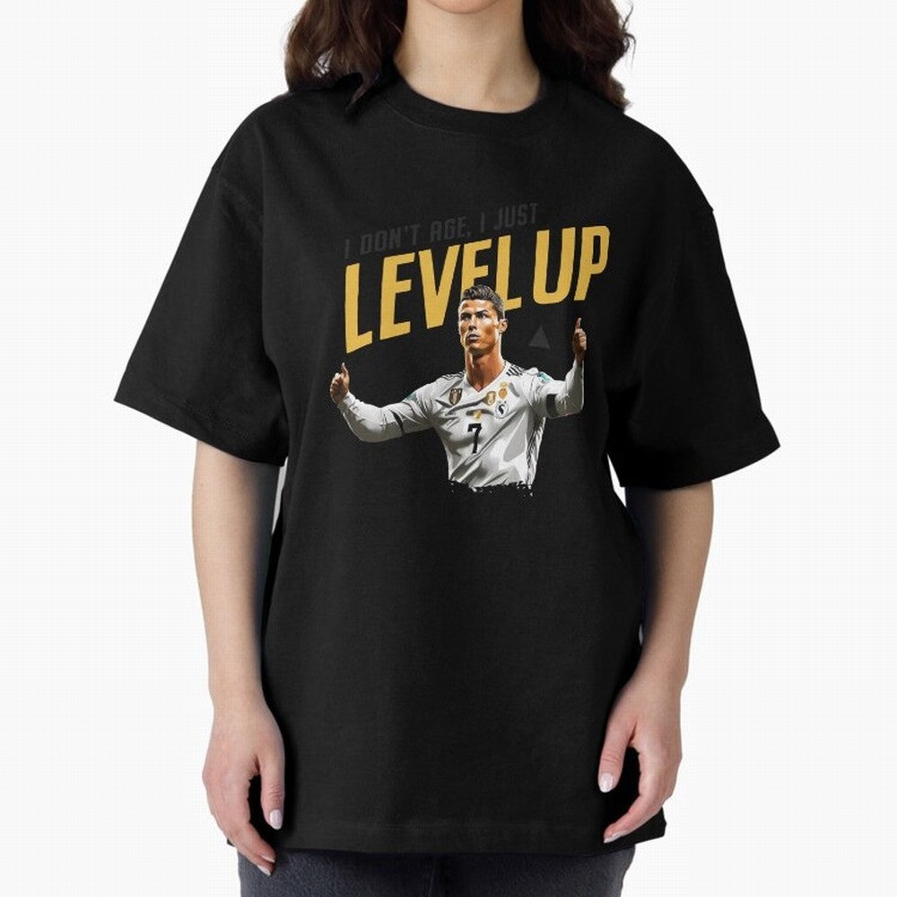 Cristiano Ronaldo Levels Up Essential T-Shirt Represent Match Day Hype around FIFA World Cup 2026 USA Canada Mexico, CR7 and Messi, Germany, Tournament Hype, Historic Matchups, Family Viewing Parties and Global Sports Pride; Great for Supporters
