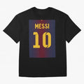 Barcelona 2012 Jersey Messi 10 Oversized T-Shirt Step into the FIFA World Cup 2026 Group Stage Journey through CR7 Highlights, England Pride, Championship Spirit, Famous Goals, Roaring Crowds and International Football Unity; Ideal for Fans Who