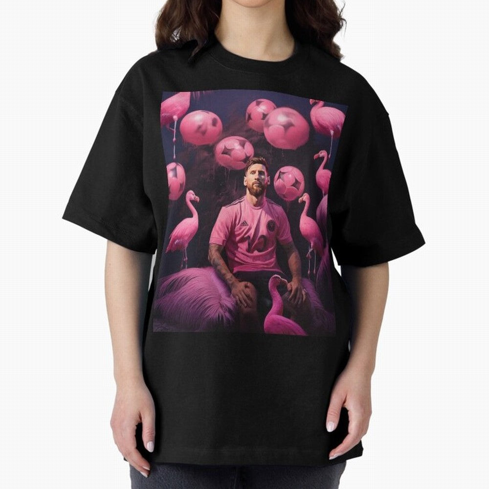 Flamingo Fantasy: Messi's Miami Elegance Active T-Shirt Feel Match Day Hype around FIFA World Cup 2026 Group Stage, Cristiano Ronaldo, Haaland and CR7, England, France and Netherlands, Football Passion, Legendary Performances, Festival Vibes and
