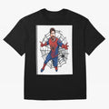Lionel Messi Spider Oversized T-Shirt Elevate Match Day Hype around FIFA World Cup 2026, Cristiano Ronaldo, Argentina and Brazil, Stadium Memories, Football Loyalty, International Chants and Championship Tradition; Created for Match Day Parties,