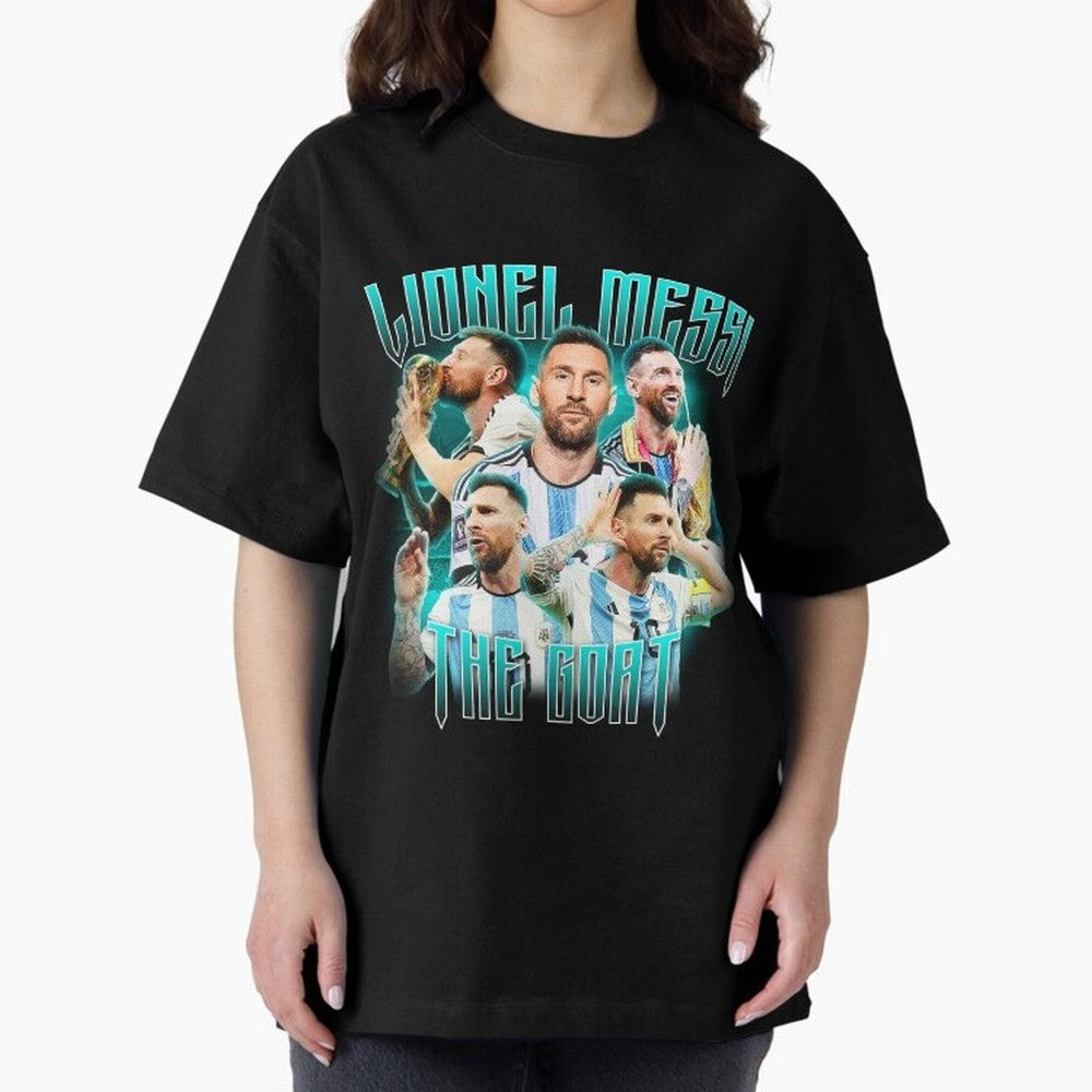 Lionel Messi Vintage Style Tee, Bootleg Tee, Bootleg T Shirt, Rap Tee Classic T-Shirt Feel International Energy from FIFA World Cup 2026 Centered on CR7, Argentina Energy, Stadium Memories, Football Loyalty, International Chants and Championship