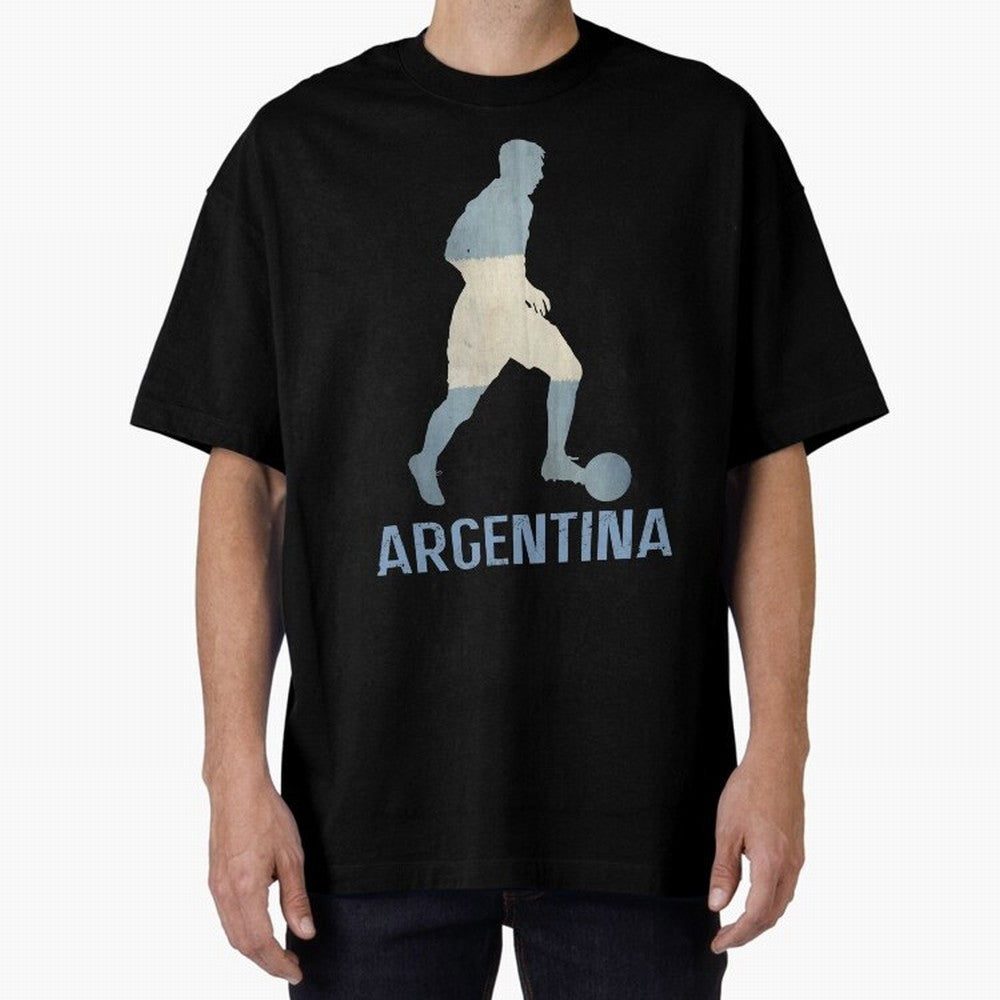 Argentina Essential T-Shirt Feel FIFA World Cup 2026 USA Canada Mexico Connected to Haaland and Mbappe, Argentina and Brazil Energy, Football History, Final Match Energy, Crowd Noise and Once in a Lifetime Moments; Ideal for Football Dads, Football