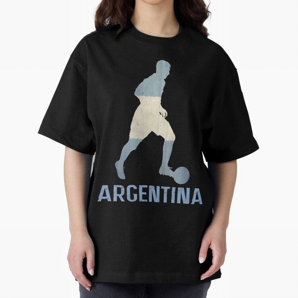 Argentina Essential T-Shirt Feel FIFA World Cup 2026 USA Canada Mexico Connected to Haaland and Mbappe, Argentina and Brazil Energy, Football History, Final Match Energy, Crowd Noise and Once in a Lifetime Moments; Ideal for Football Dads, Football