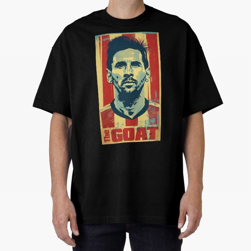 Messi The GOAT Graphic poster design Premium T-Shirt Bring Champion Energy into Match Day Hype around FIFA World Cup 2026 USA Canada Mexico, Cristiano Ronaldo, France, Stadium Chants, National Pride, Trophy Dreams and Unforgettable Football