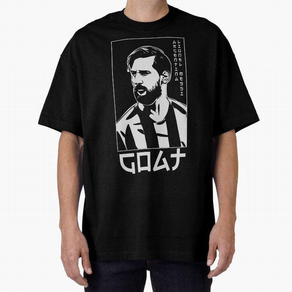 Lionel Messi Japanese Style Portrait art illustration Premium T-Shirt Stand Out with Spirit from Global Football Passion for FIFA World Cup 2026 USA Canada Mexico, Capturing Mbappe and Neymar, France and Portugal, Game Day Rituals, Football
