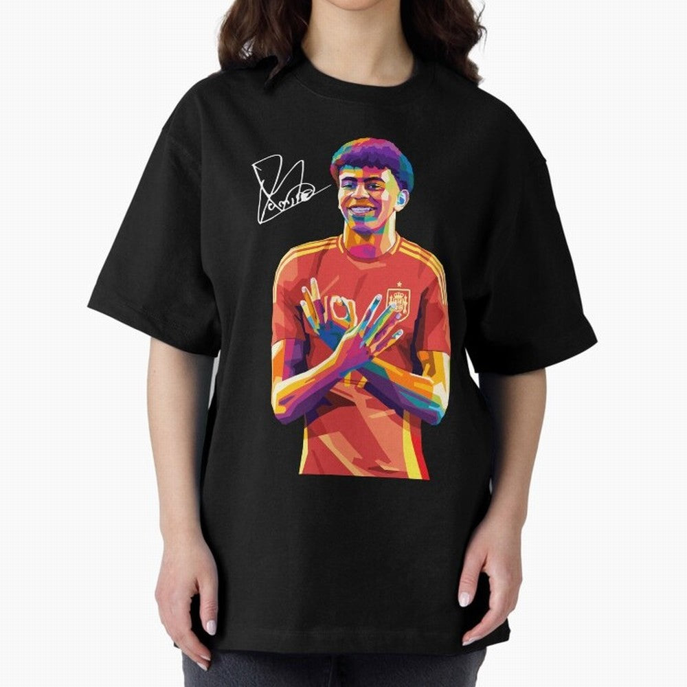 Lamine Yamal Wpap Pop Art Classic T-Shirt Upgrade FIFA World Cup 2026 Spirit, Capturing France and Portugal, Messi, CR7 and Mbappe, Stadium Chants, National Pride, Trophy Dreams and Unforgettable Football Memories; Ideal for Football Dads, Football