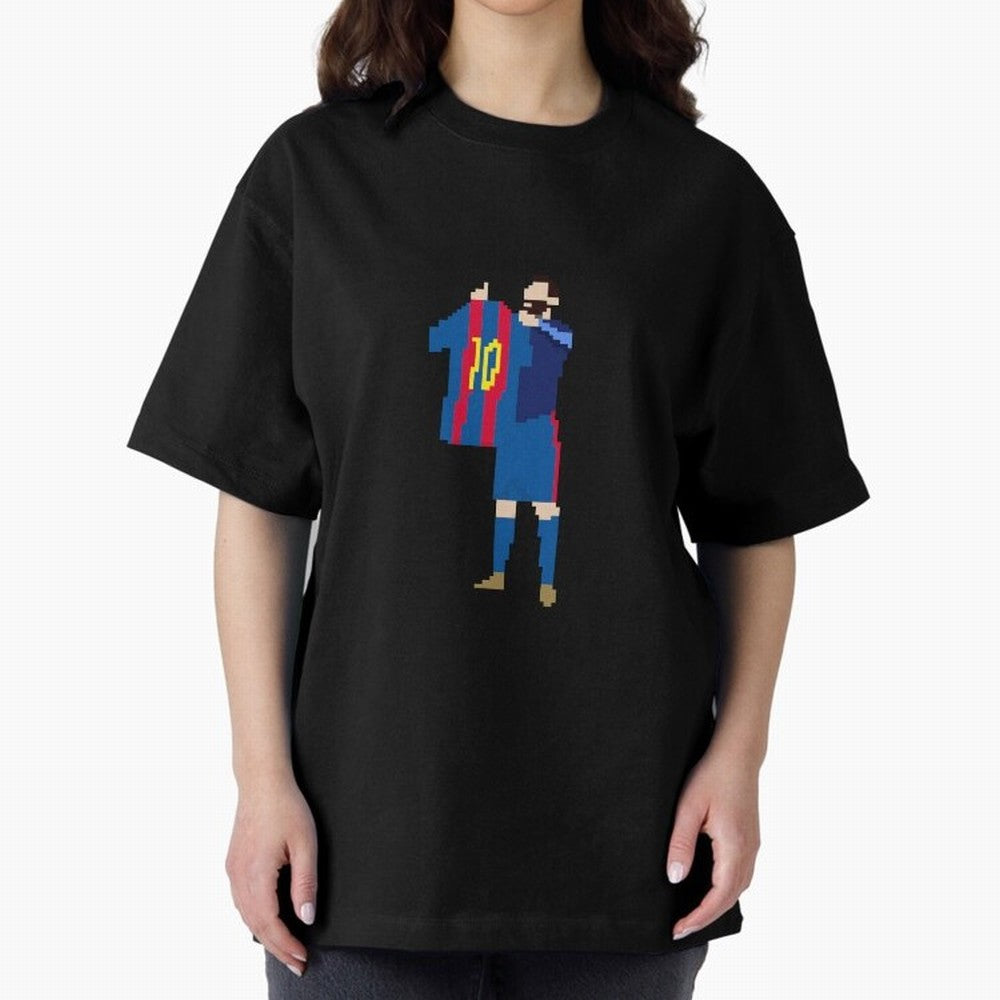 Messi Iconic Celebration Pixel Classic T-Shirt Celebrate Global Passion for the FIFA World Cup 2026 USA Canada Mexico Journey through Neymar Highlights, Spain and Netherlands Pride, Football Festival Excitement, Trophy Ambitions, Country Rivalries