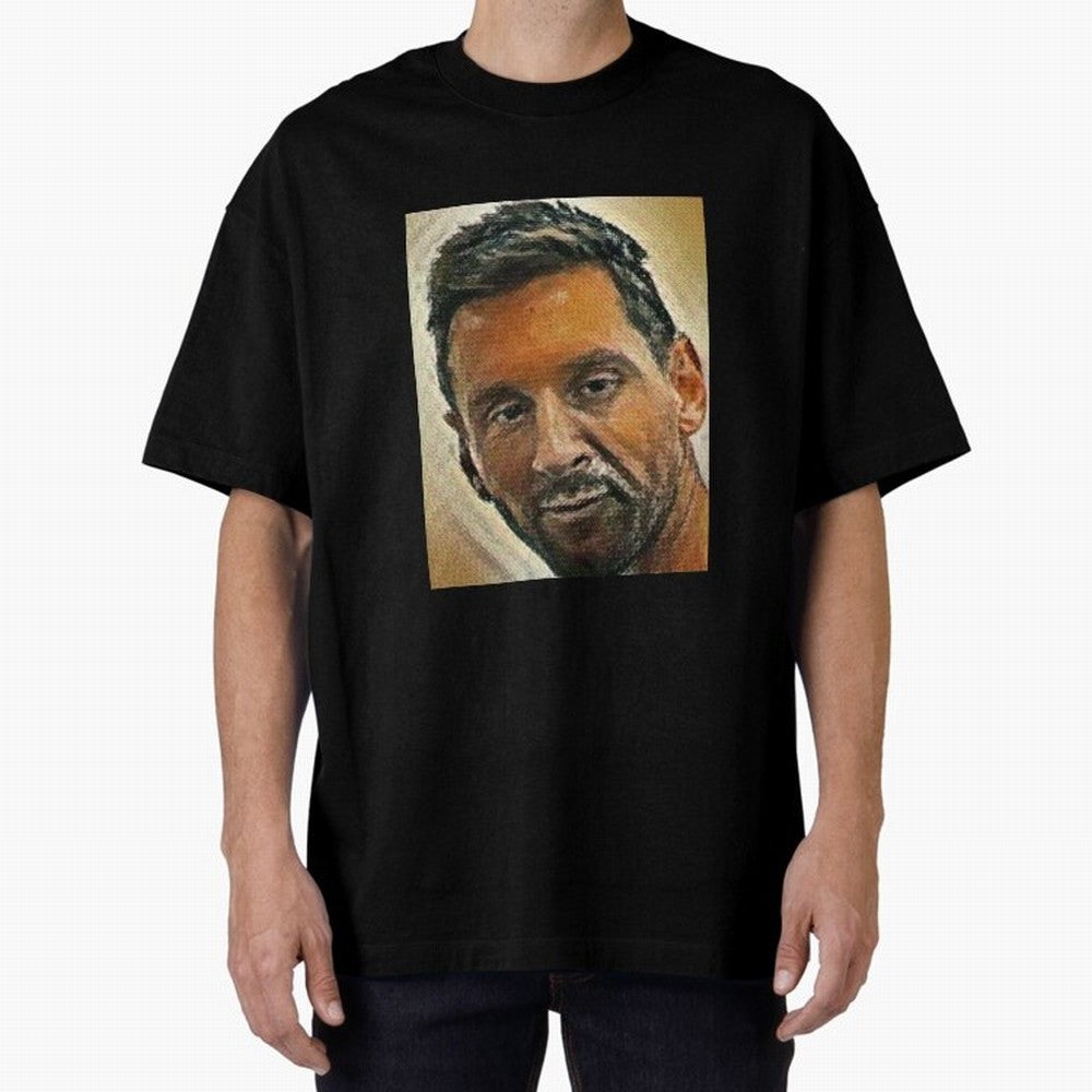 Messi Oversized T-Shirt Share FIFA World Cup 2026 Spirit, Celebrating Argentina, Cristiano Ronaldo, Goal Celebration Energy, Supporter Heritage, Football Icons and Worldwide Tournament Joy; Great for Supporters Who Love Legendary Players, National